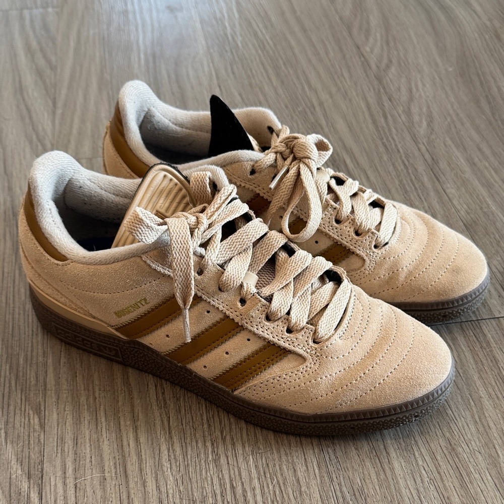 Adidas Men's Beige and Brown Sneakers